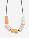 Ceramic Bead Necklace - Mustard