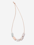 Ceramic Bead Necklace - Blush/Marble